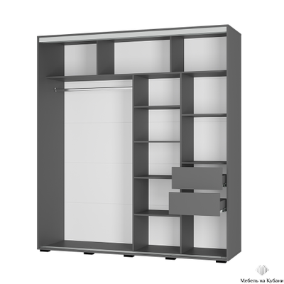 Крафт 9 шкаф-купе Графит