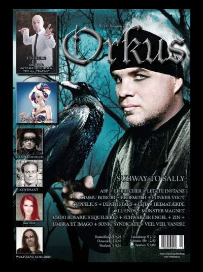 Orkus Magazine November 2010 Subway To Sally, Gothic Rock, Немецкие журналы в Москве, Intpressshop