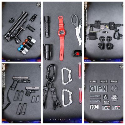 ФРАНЦУЗСКИЙ СПЕЦНАЗОВЕЦ GIPN - КОЛЛЕКЦИОННАЯ ФИГУРКА 1/6 SCALE FRENCH NATIONAL POLICE GIPN IN MARSEILLE (78076) - DAMTOYS