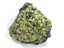 Хризолит (Перидот, Оливин), кристаллы на породе, США (52*46*30 мм, 107 г) №38098