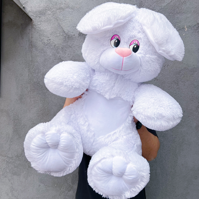 Плюшевый заяц 110 см белый
