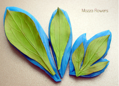 " Лист пиона" Силиконовый молд (вайнер)