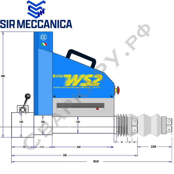 Станок расточно-наплавочный Sir Meccanica WS2 Standard