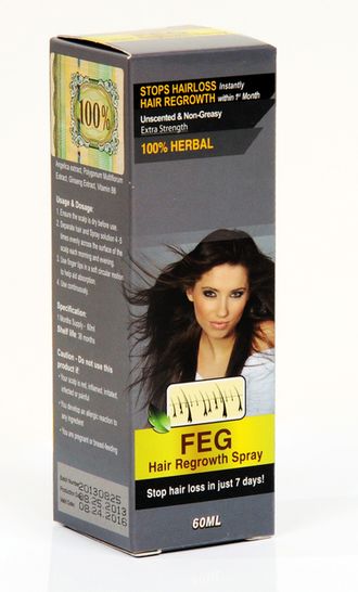 FEG Hair Regrowth Spray - Средство для интенсивного роста и от выпадения волос - 60 мл