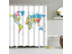 world map curtain