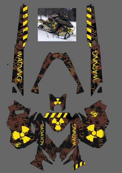 Наклейки на снегоход SKI DOO 2014 - 2016 #1410