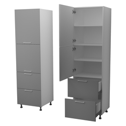 ЛЕ271 Пенал кухонный "Аляска" ПС-62 (600). Размер: 600*2150*566