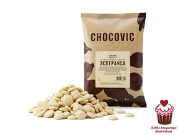 Глазурь шоколадная белая Esperanza Chocovic, 1 кг