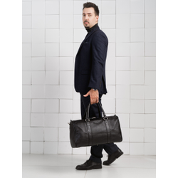 Кожаная дорожная сумка Noffo Premium brown (арт. 
4018-52)