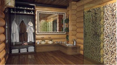 Гостиница из рубленного бревна "Дом охотника", 750 м2