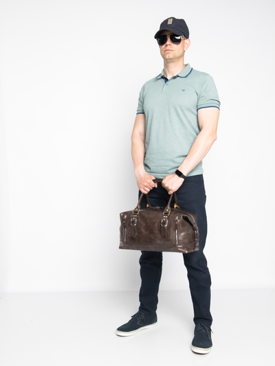 Кожаная дорожная сумка Ravenna Premium brown (арт. 4047-52)