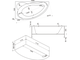 Ванна 'Лагуна' 1700х1100 левая без г\м