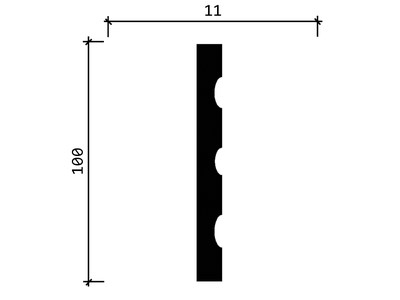 Ствол пилястры DD201 - 100*11*2000мм