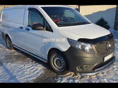 Защита переднего бампера двойная d60/42 для Mercedes-Benz Vito (2014-)