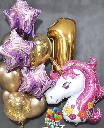 set-1-dlya-devochek, шарики для девочек, красивые воздушные шары заказать Краснодар