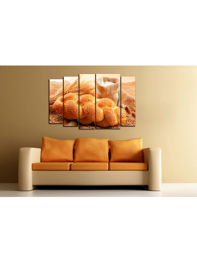 Модульная картина "Свежий хлеб"