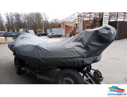 Тент на РИБ Навигатор 460R консоль и якорь