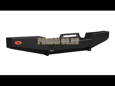 Передний силовой бампер серии Туризм на УАЗ Хантер 2003- (02.222.10)