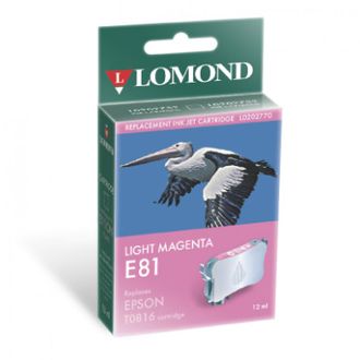 Картридж для принтера Epson, Lomonnd E81 Light Magenta, Светло-пурпурный, 12мл, Водорастворимые чернила