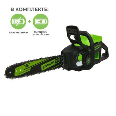 Цепная аккумуляторная пила Greenworks GD60CS25 set