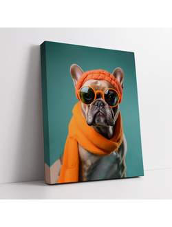 Печатная картина на деревянном подрамнике, Серия Собаки Арт. 1-224