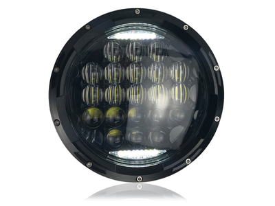 Светодиодная фара GSR-LED-7дюймов-75W-5DL Black, CREE, DRL, 1шт