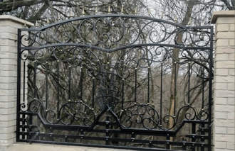 Кованый забор - Арт 01