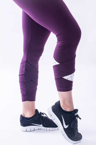 Леггинсы ASYMETRICAL 7/8 LEGGINGS 639  Бургунди