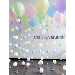 Шары цепочки с пузырями макарун (12шт)