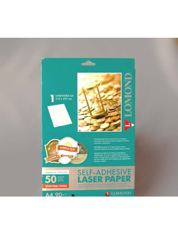 860711 Наклейки для лазерных принтеров золотые А4/1 (1 лист)