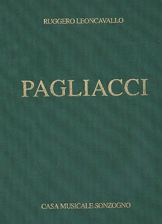 Leoncavallo. Pagliacci Klavierauszug (it)