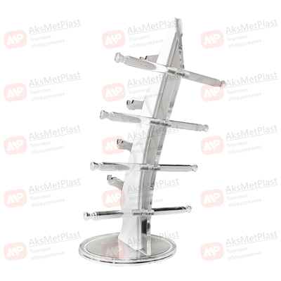 HG4S Стойка для очков и оправ настольная на 4 места, без замков, белая