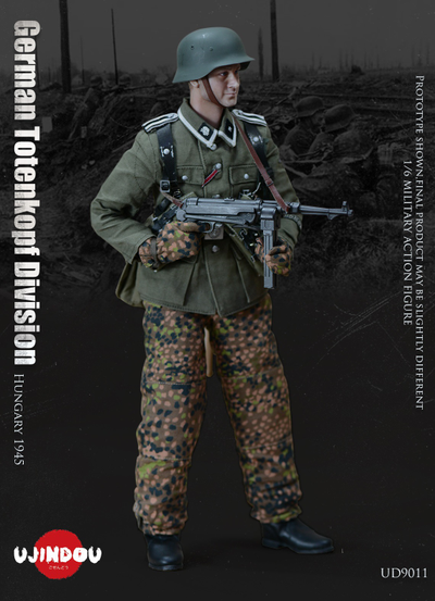 Немецкий разведчик в Венгрии, 1945 г - КОЛЛЕКЦИОННАЯ ФИГУРКА 1/6 WW2 German Totenkopf Division Hungary 1945 (UD9011) - UJINDOU