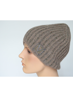 Женская шапка из кашемира Италия Vizio 1106 CYO ореховая