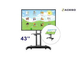 Интерактивный стол логопеда "Антошка", трансформер, 43''