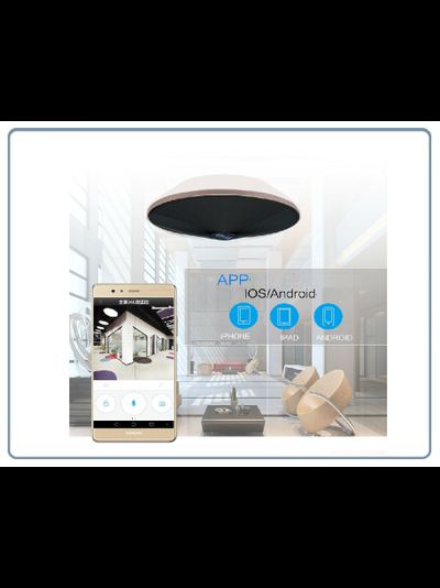 Потолочная - настенная WiFi/LAN видеокамера панорамная с DVR, 960P HD (YooSee)