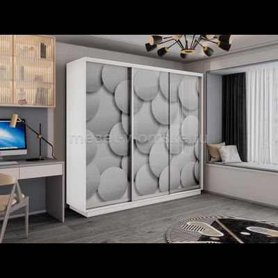 Шкаф-купе Трио-фото (Шары) 1800*450*2200