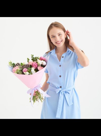 Букет с лотосом