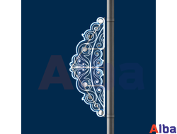 Консоль новогодняя светодиодная штора золотая