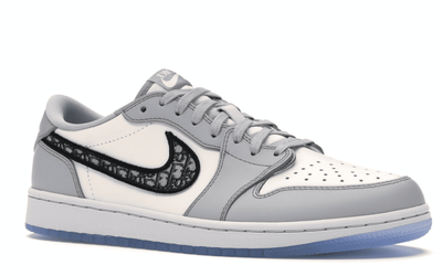 Nike Air Jordan Retro 1 Low Dior x (Серые) Арт1 сбоку