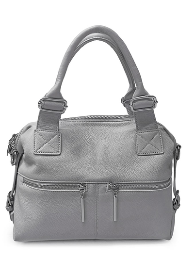 (АРТИКУЛ: 9948/52) СУМКА ЖЕНСКАЯ, НЕБОЛЬШАЯ, НАТУРАЛЬНАЯ КОЖА, СЕРАЯ, С ПЛЕЧЕВЫМ РЕМНЕМ