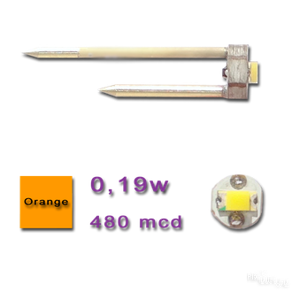 Светодиод PixLED для панелей PixBOARD, оранжевый, 0,19W (480mcd)
