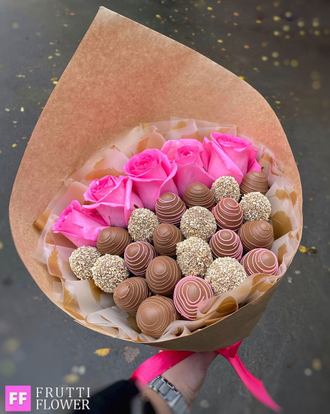 Клубничный букет № 54