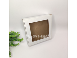 Коробка с окном 220*220*60 мм БЕЛЫЙ