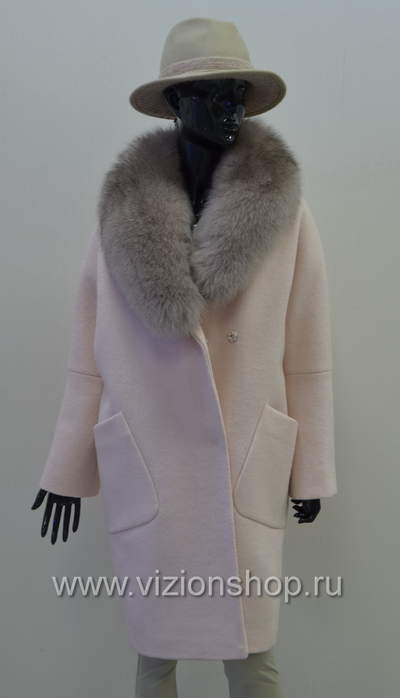 Зимнее женское пальто Россия Артимода Artimoda 120 розовое