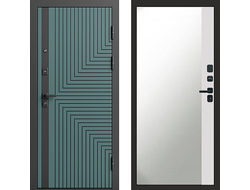 Дверь входная Квантум velutto verde с зеркалом