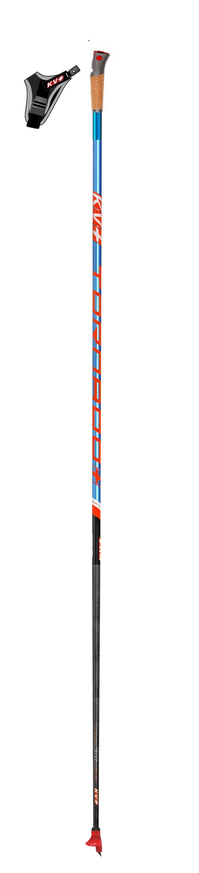 Палки лыжные KV+ Tornado CLIP BLUE 24P004Q