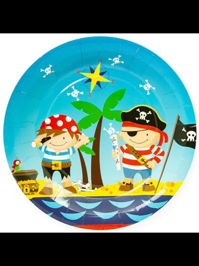 Тарелки "Пираты", 18 см, 6 шт