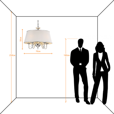Люстра Arte Lamp Aurora A 1150 SP-5CC