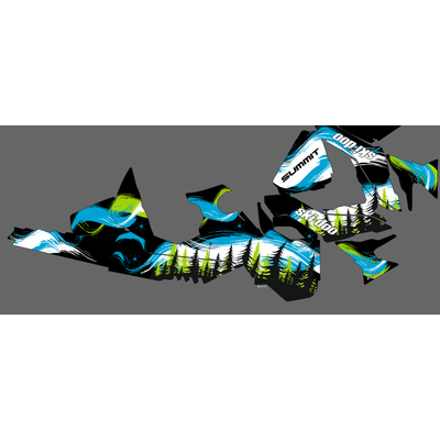 Наклейки на снегоход SKI DOO 2014 - 2016 #2090 Ёлки